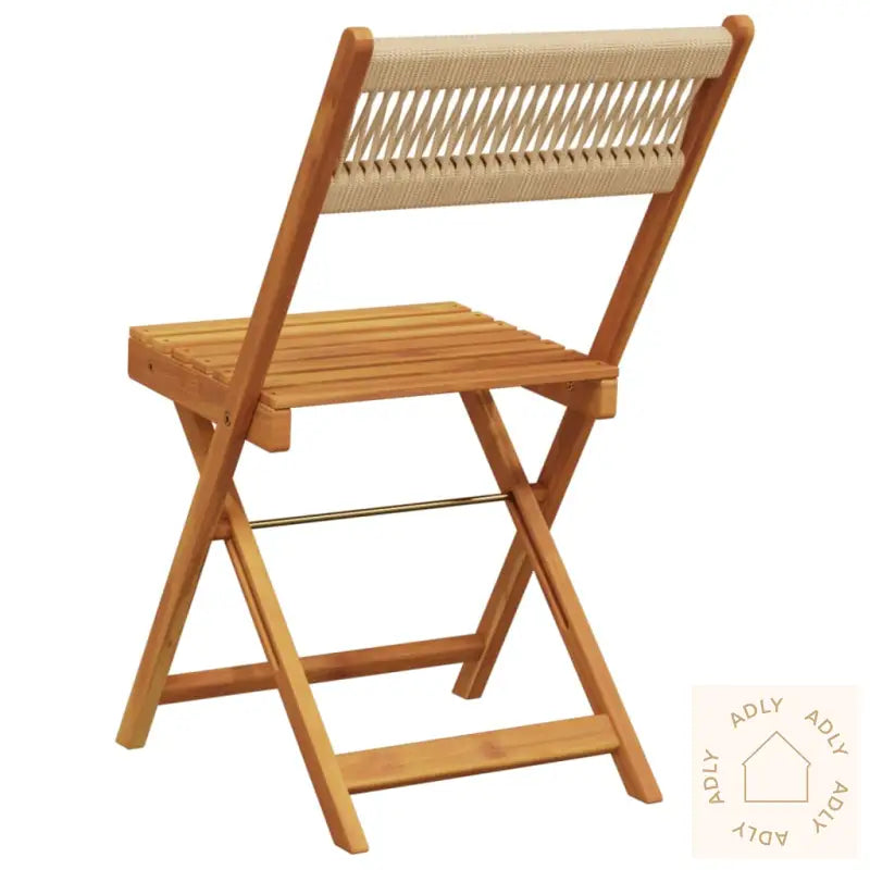 Bistrostoler 2 Stk Beige Heltre Akasie Og Tau