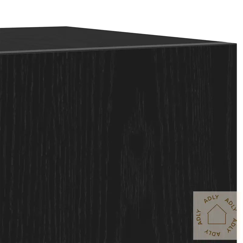 Tv-Benk Med Led-Lys, Svart Eik 160X35X40 Cm, Laget Av Tre