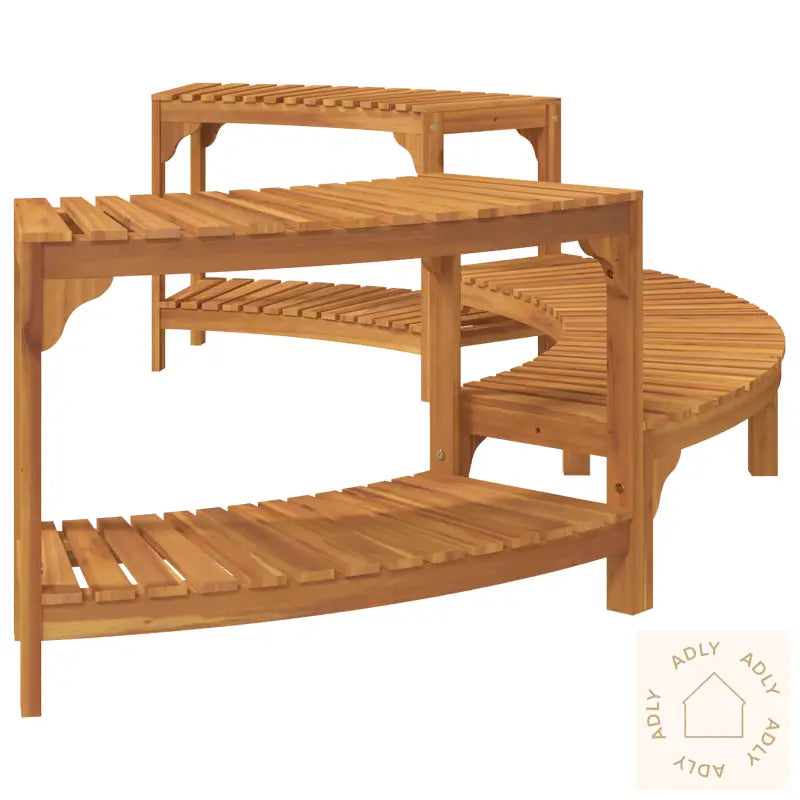 Boblebad Område Halvrund 252X111.5X55.5 Cm Solid Tre Akasietre