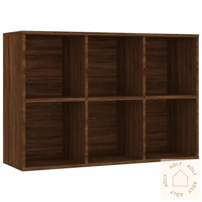 Bokhylle/Skjenk Brun Eik 66X30X98 Cm Konstruert Tre