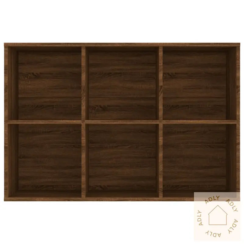 Bokhylle/Skjenk Brun Eik 66X30X98 Cm Konstruert Tre