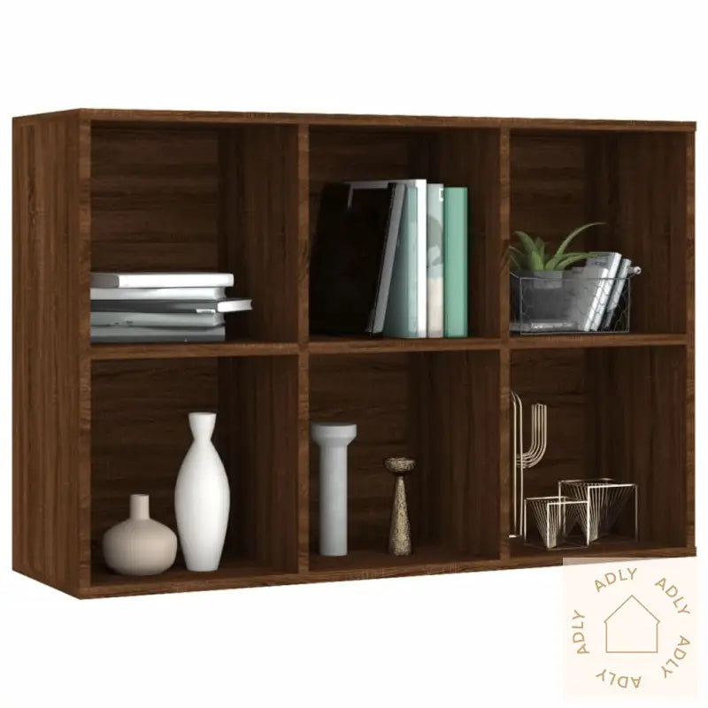 Bokhylle/Skjenk Brun Eik 66X30X98 Cm Konstruert Tre