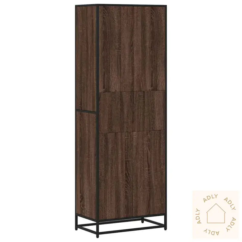 Bokhylle Brun Eik 60X35X170,5 Cm Konstruert Tre