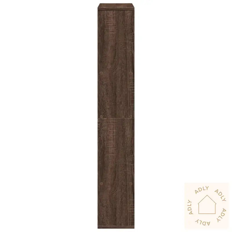 Bokhylle Brun Eik 72X20X120 Cm Konstruert Tre
