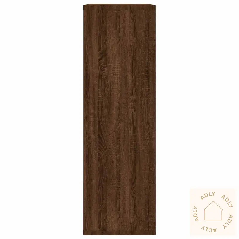 Bokhylle/Skjenk Brun Eik 50X25X80 Cm Konstruert Tre