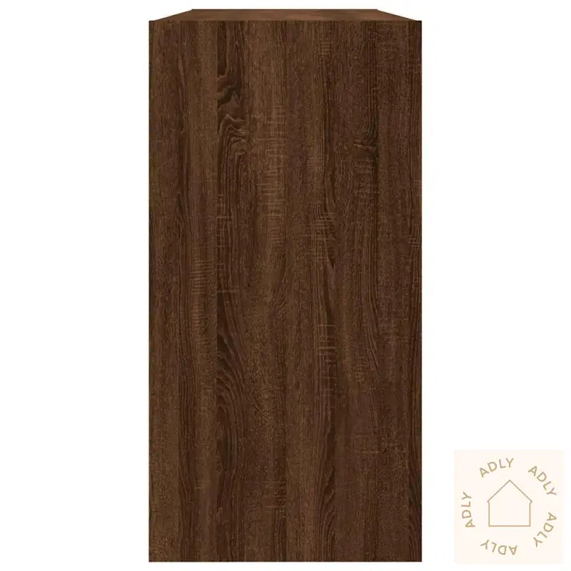 Bokhylle/Skjenk Brun Eik 50X25X80 Cm Konstruert Tre