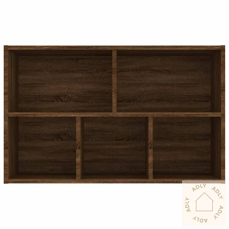 Bokhylle/Skjenk Brun Eik 50X25X80 Cm Konstruert Tre