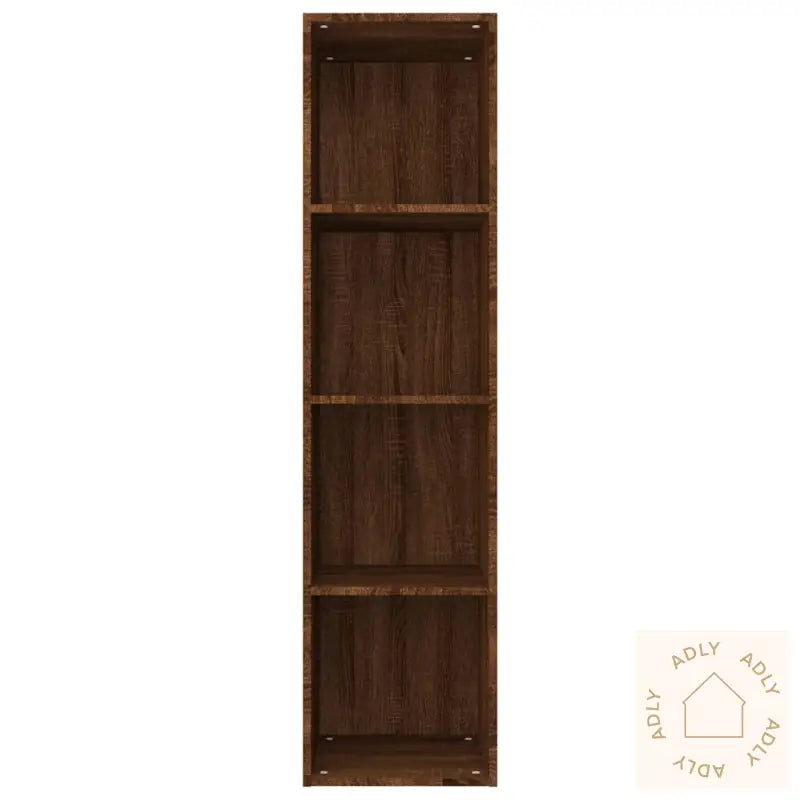 Bokhylle/Tv-Benk Brun Eik 36X30X143 Cm Konstruert Tre