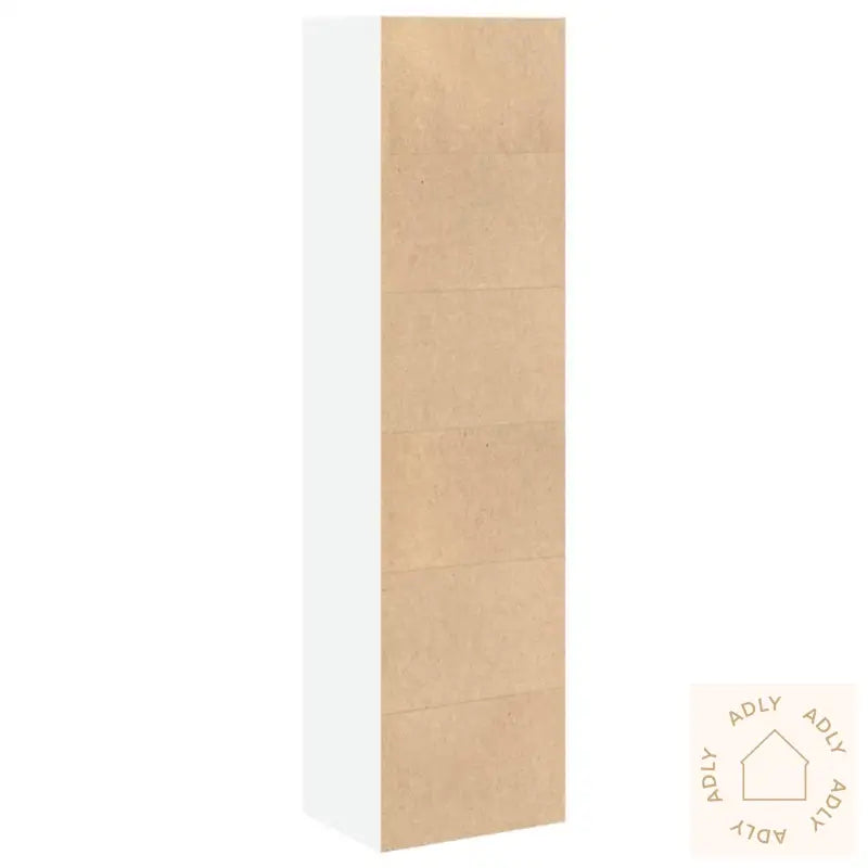 Bokhylle Hvit 40X30X152 Cm Konstruert Tre