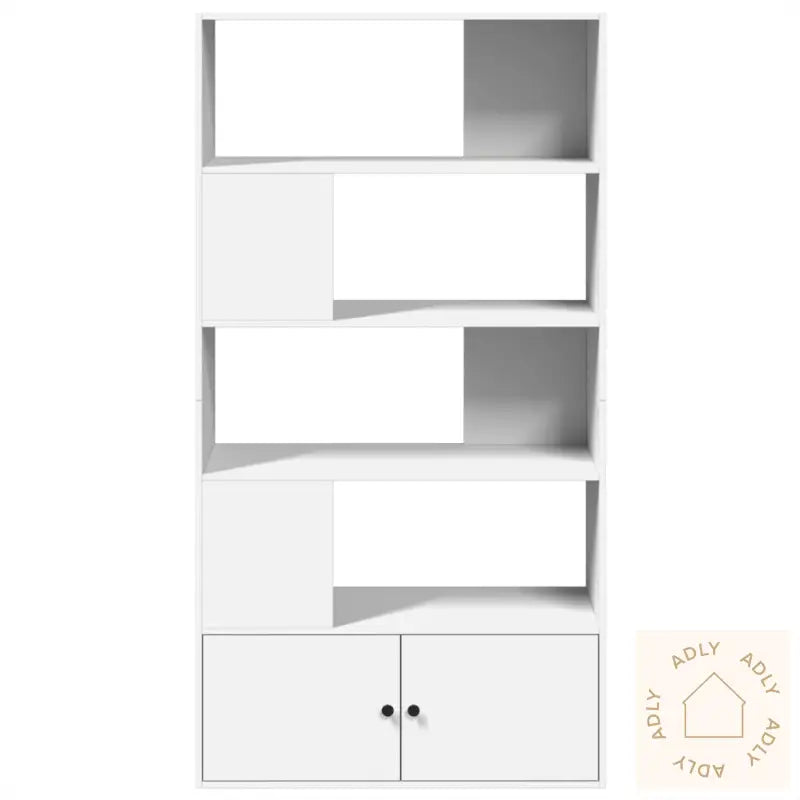 Bokhylle Hvit 100X36X189 Cm Konstruert Tre