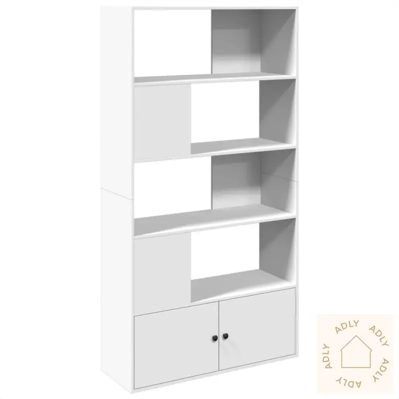 Bokhylle Hvit 100X36X189 Cm Konstruert Tre