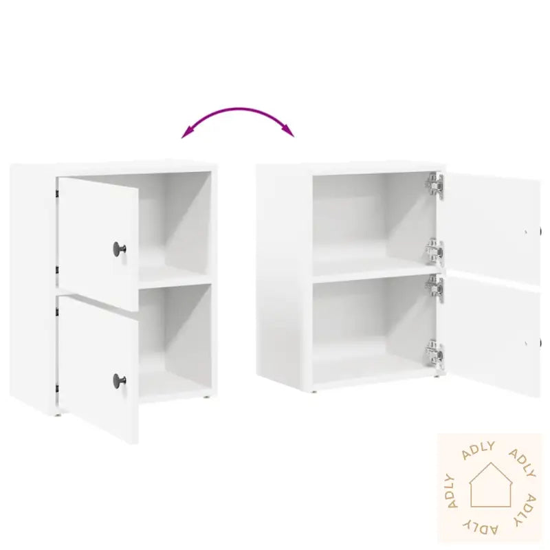 Bokhylle Hvit 40X24X52 Cm Konstruert Tre
