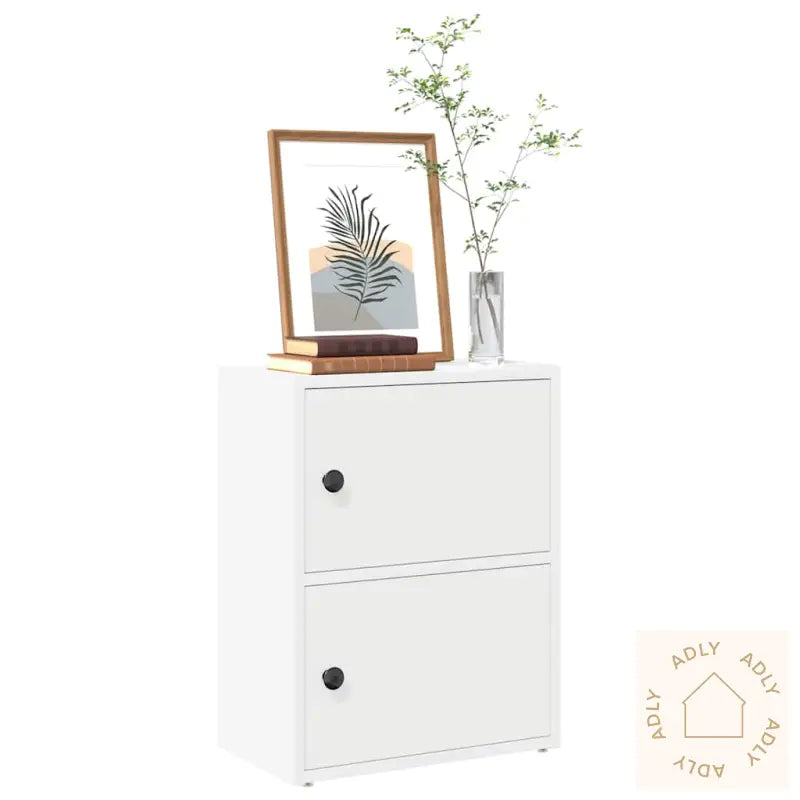 Bokhylle Hvit 40X24X52 Cm Konstruert Tre