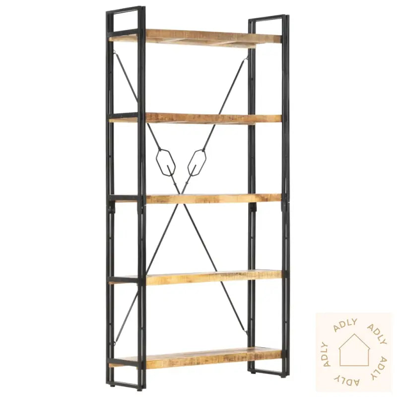 Bokhylle 5 Etasjer 90X30X180 Cm Heltre Mango