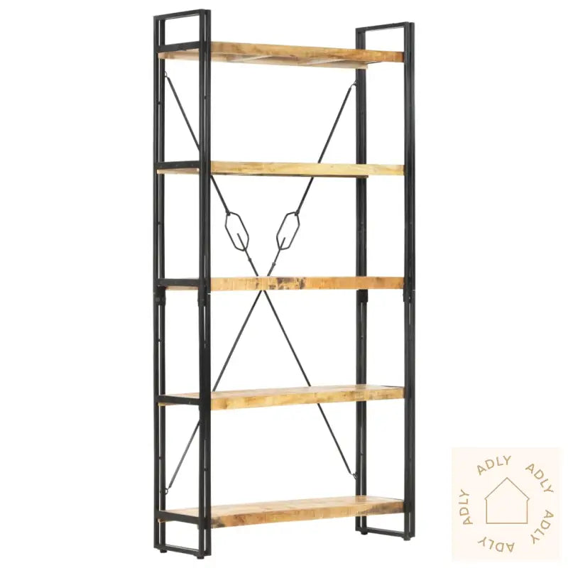 Bokhylle 5 Etasjer 90X30X180 Cm Heltre Mango