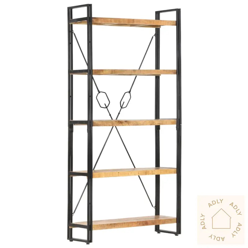 Bokhylle 5 Etasjer 90X30X180 Cm Heltre Mango