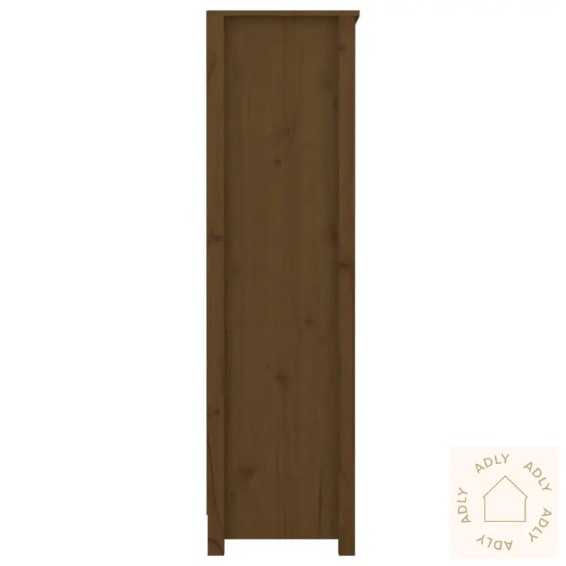 Bokhylle Honningbrun 80X35X126 Cm Heltre Furu