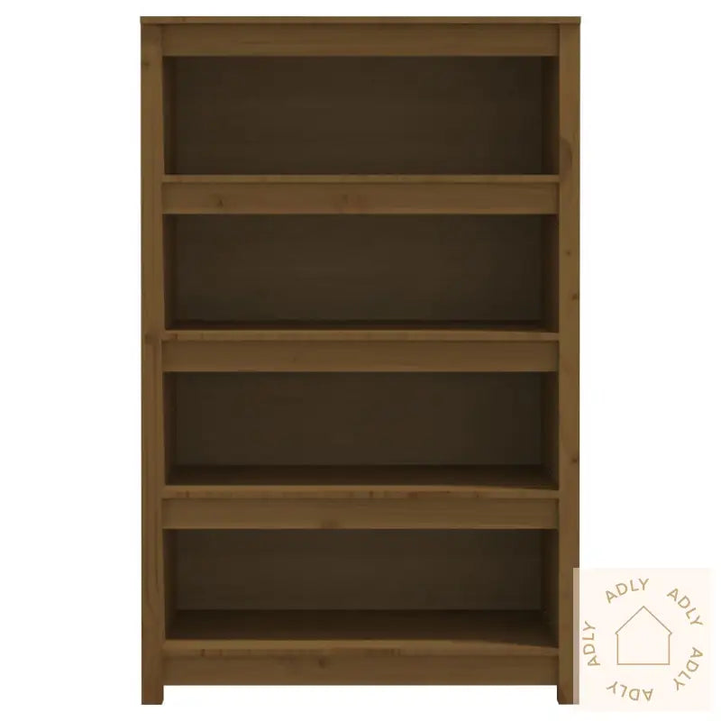 Bokhylle Honningbrun 80X35X126 Cm Heltre Furu
