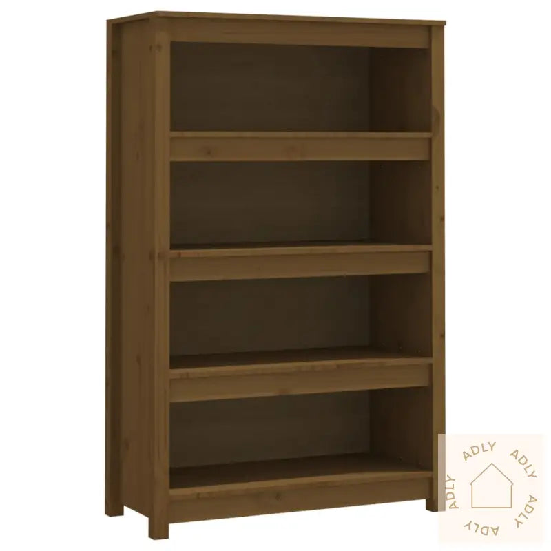 Bokhylle Honningbrun 80X35X126 Cm Heltre Furu