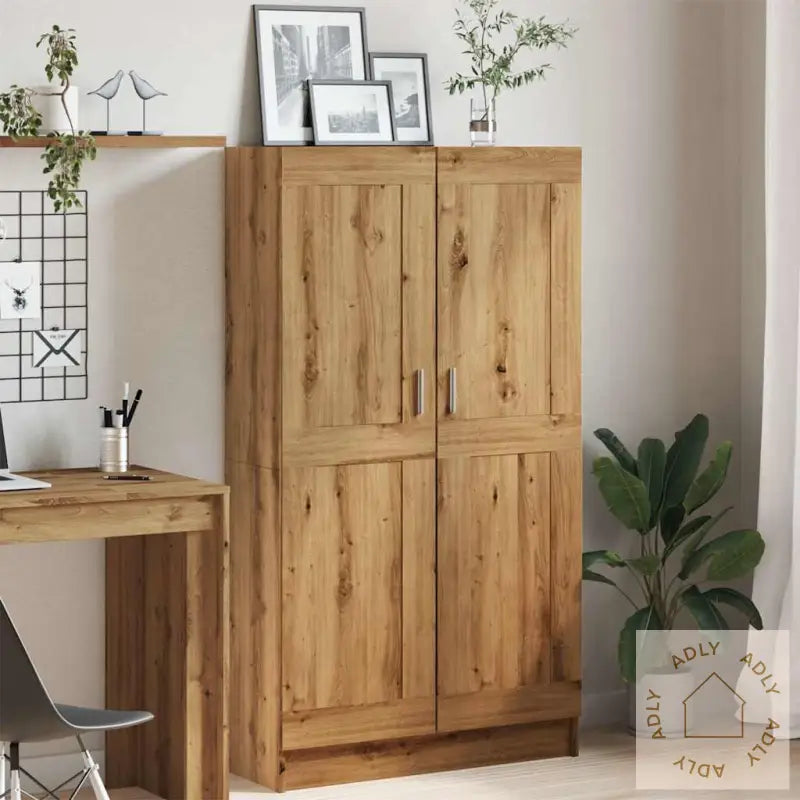 Bokhylle Artisan Eik 82,5X30,5X150 Cm Konstruert Tre