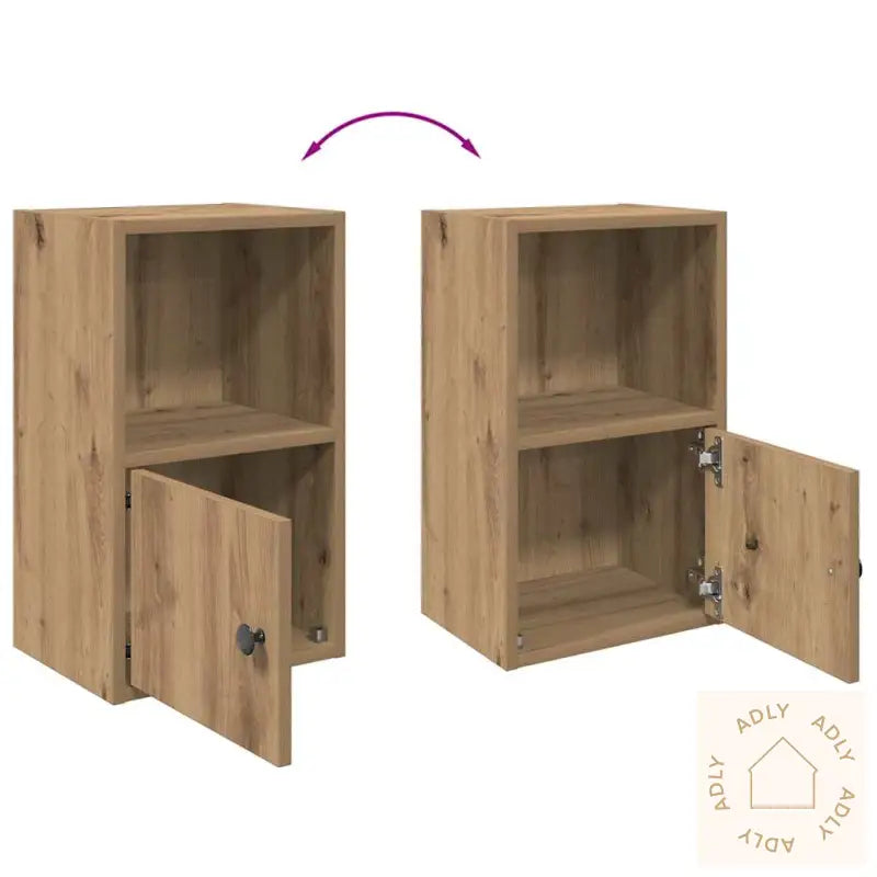 Bokhylle Artisan Eik 31X24X52 Cm Konstruert Tre