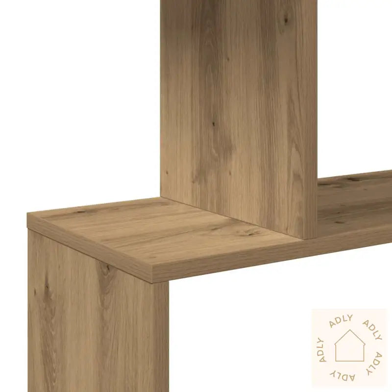 Romdeler Bokhylle 3 Lag Artisan Eik 70X24X97 Cm Konstruert Tre