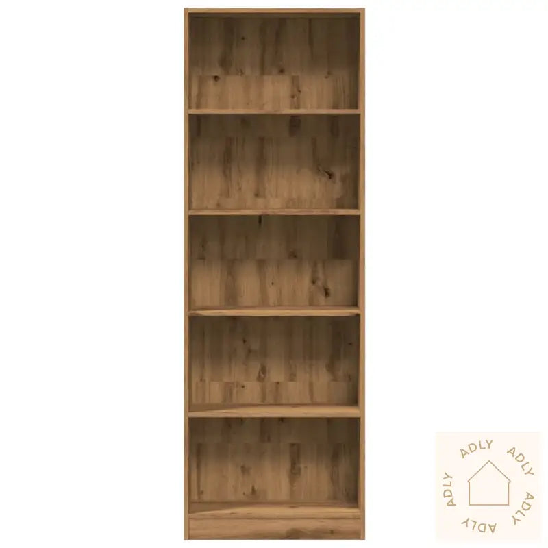 Bokhylle Artisan Eik 60X24X176 Cm Konstruert Tre