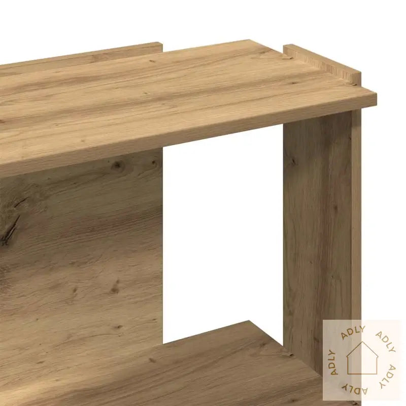 Bokhylle 3 Etasjer Artisan Eik 60X30X80 Cm Konstruert Tre