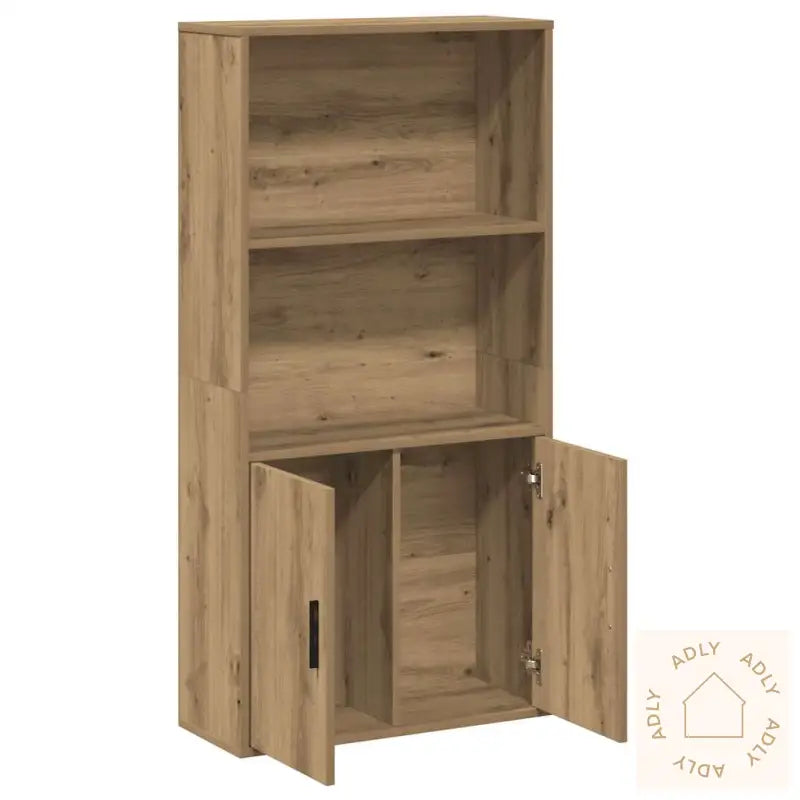 Bokhylle Artisan Eik 60X24X120 Cm Konstruert Tre