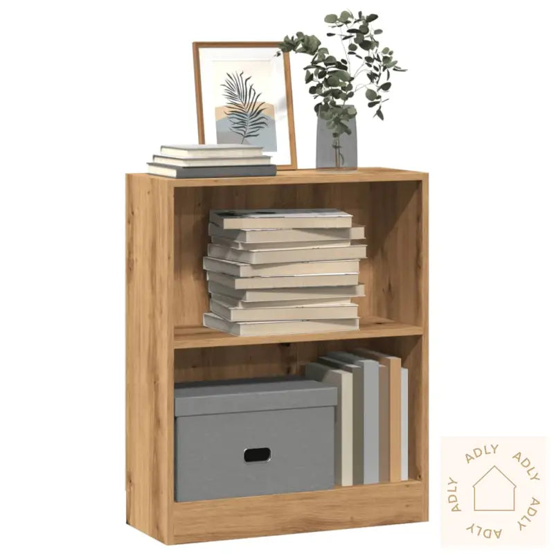 Bokhylle Artisan Eik 60X24X76 Cm Konstruert Tre
