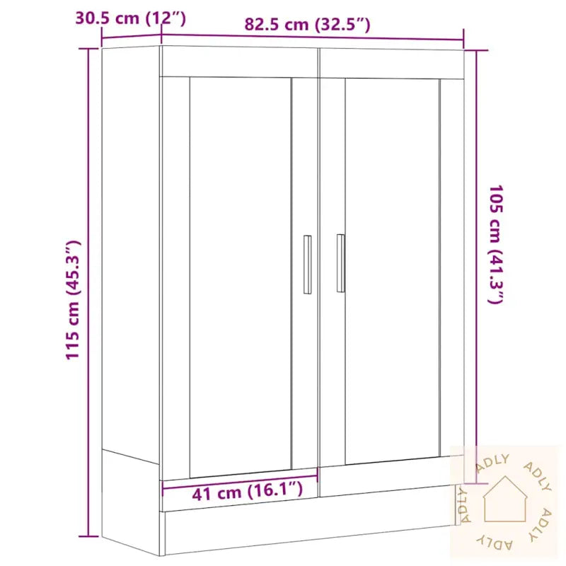 Bokhylle Artisan Eik 82,5X30,5X115 Cm Konstruert Tre
