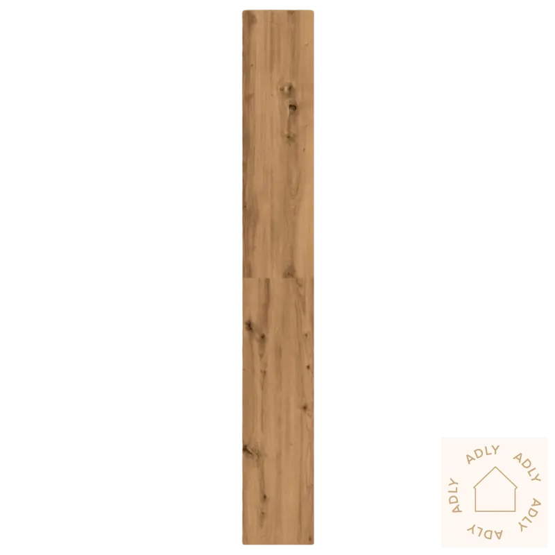 Rectangular treplate i artisan eik for oppbevaring hjemme og hagemøbler