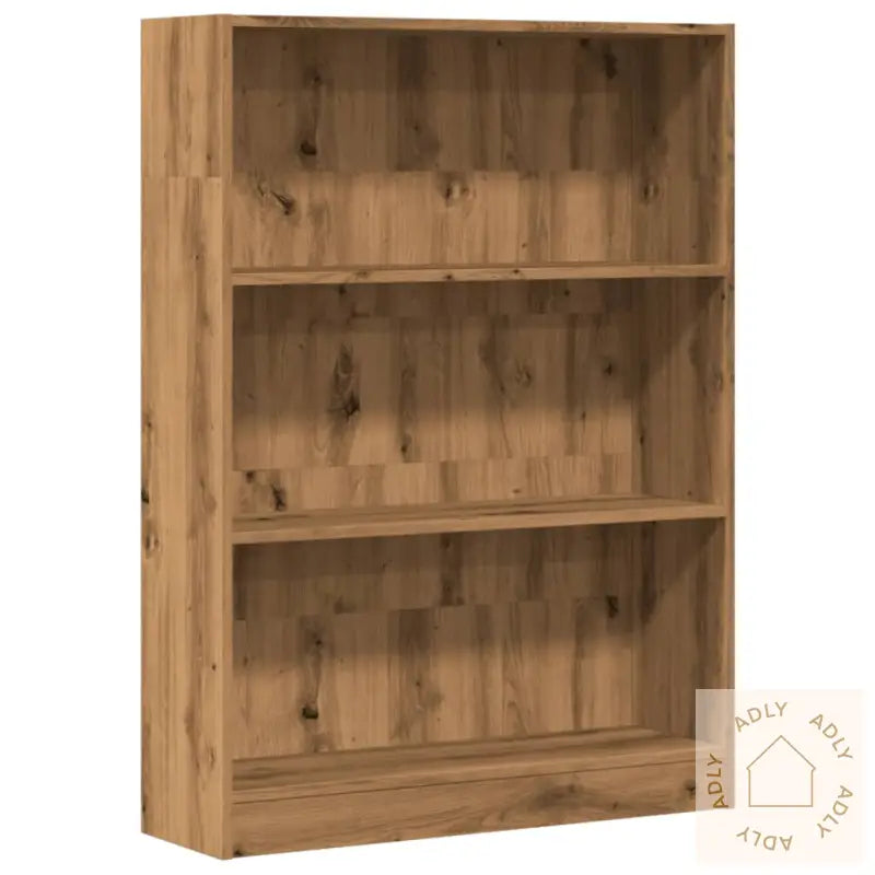 Bokhylle Artisan Eik 80X24X109 Cm Konstruert Tre