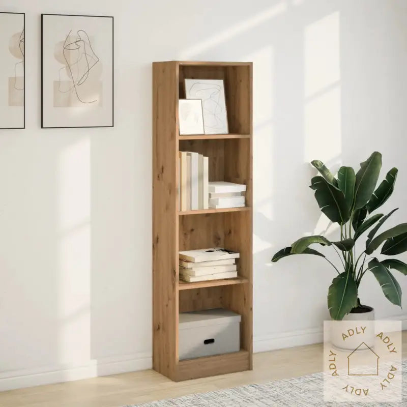 Bokhylle Artisan Eik 40X24X143 Cm Konstruert Tre