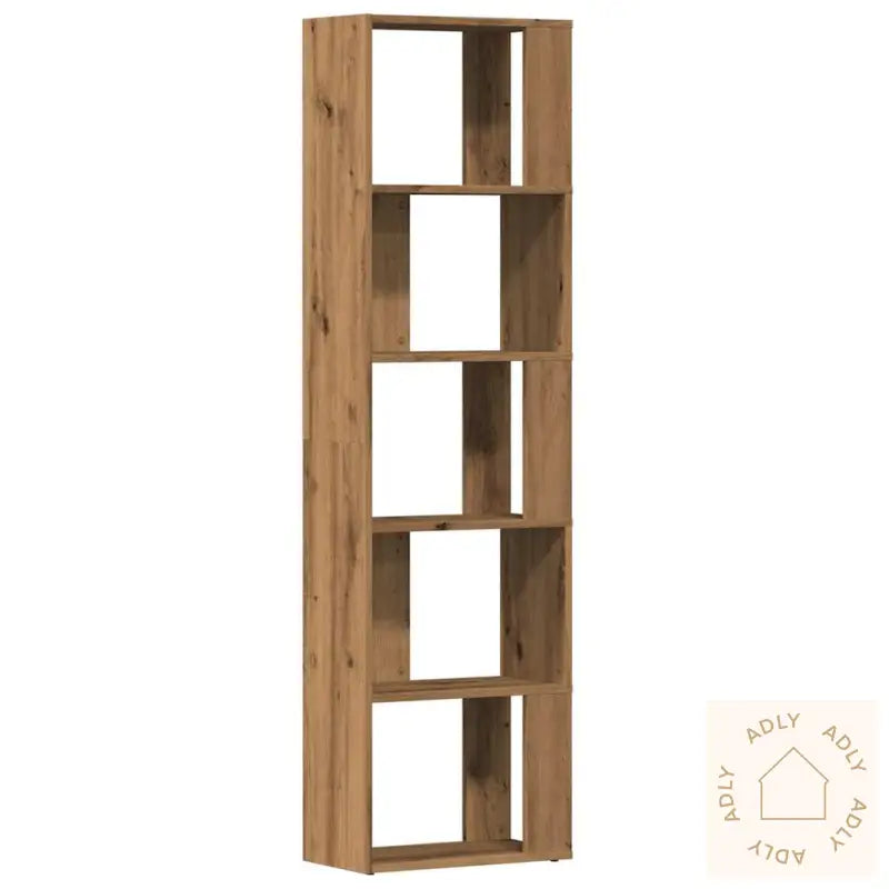 Bokhylle Artisan Eik 45X24X159 Cm Konstruert Tre