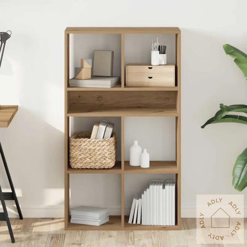 Bokhylle Artisan Eik 66X31X112 Cm Konstruert Tre