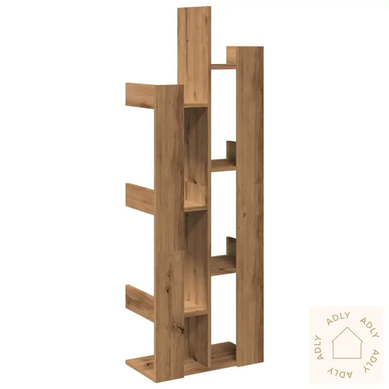 Bokhylle Artisan Eik 48X25,5X140 Cm Konstruert Tre