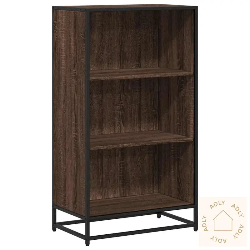 Bokhylle Brun Eik 60X35X107,5 Cm Konstruert Tre