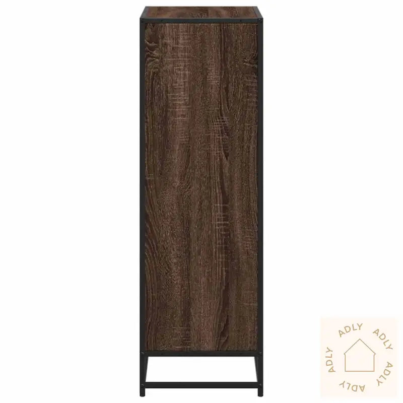 Bokhylle Brun Eik 60X35X107,5 Cm Konstruert Tre