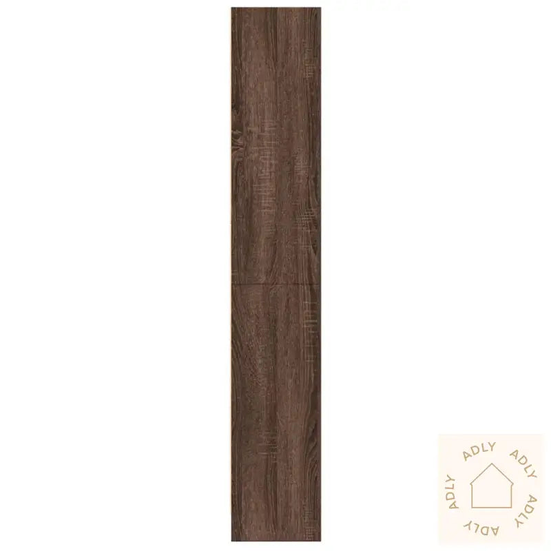 Bokhylle Brun Eik 60X24X143 Cm Konstruert Tre
