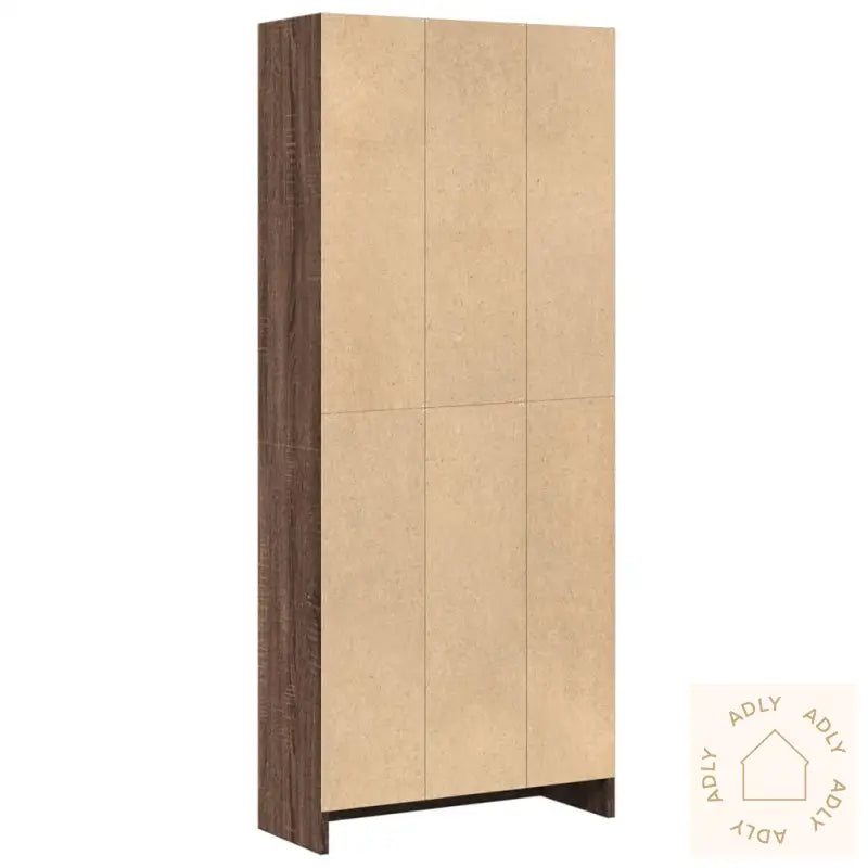 Bokhylle Brun Eik 60X24X143 Cm Konstruert Tre