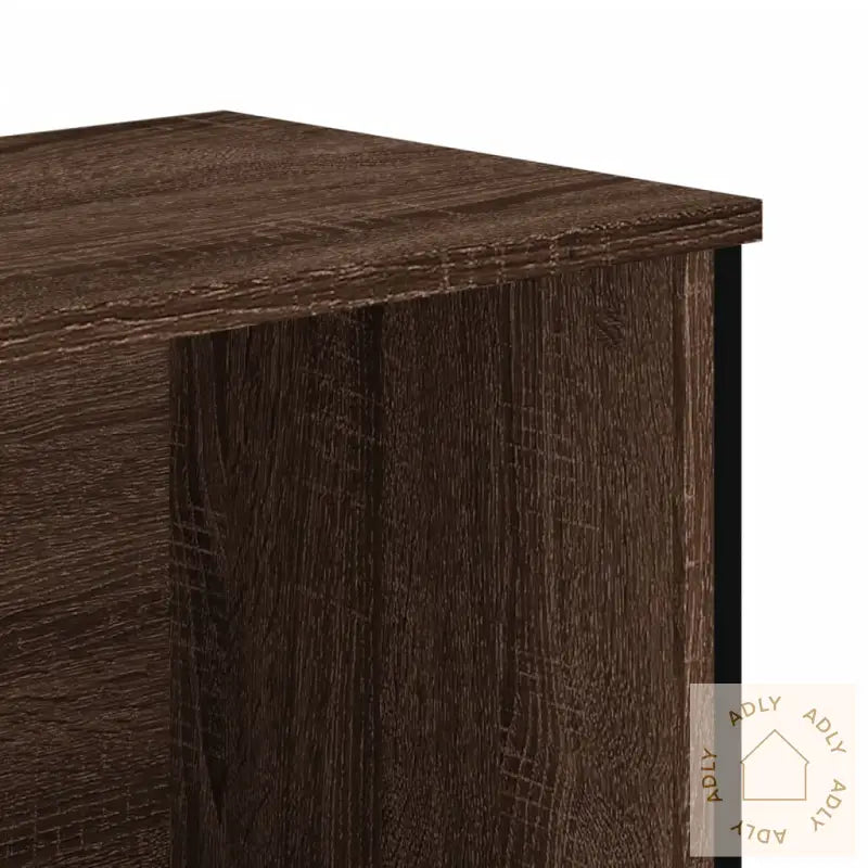 Bokhylle Brun Eik 80X31X74,5 Cm Konstruert Tre