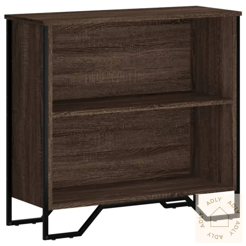 Bokhylle Brun Eik 80X31X74,5 Cm Konstruert Tre