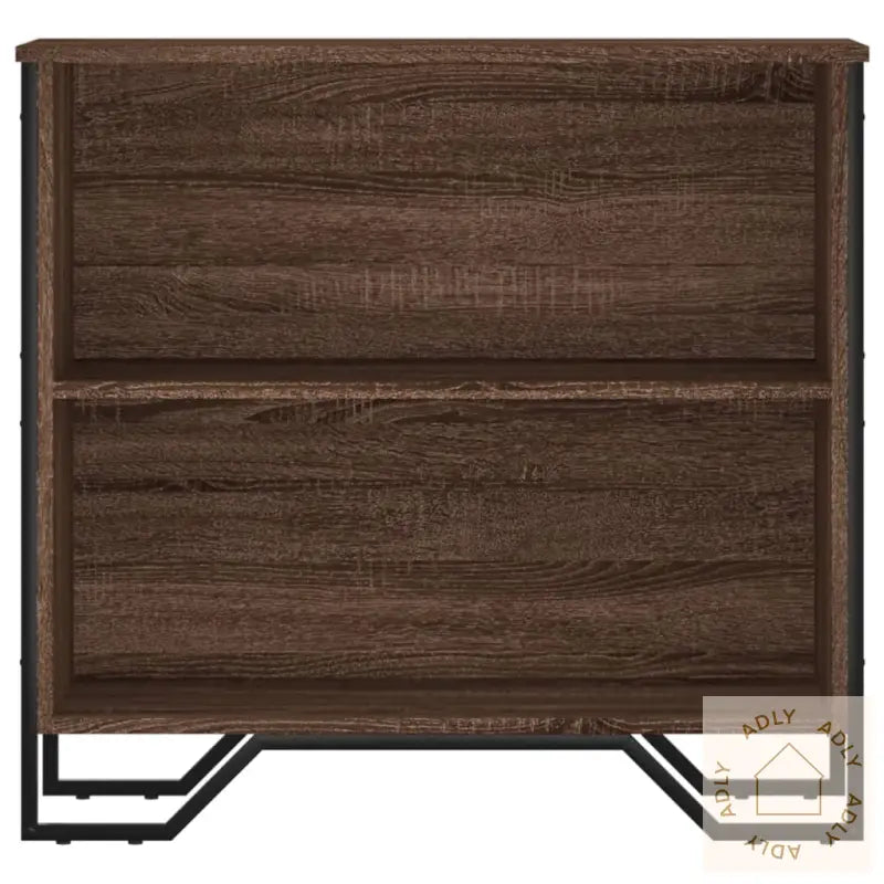 Bokhylle Brun Eik 80X31X74,5 Cm Konstruert Tre