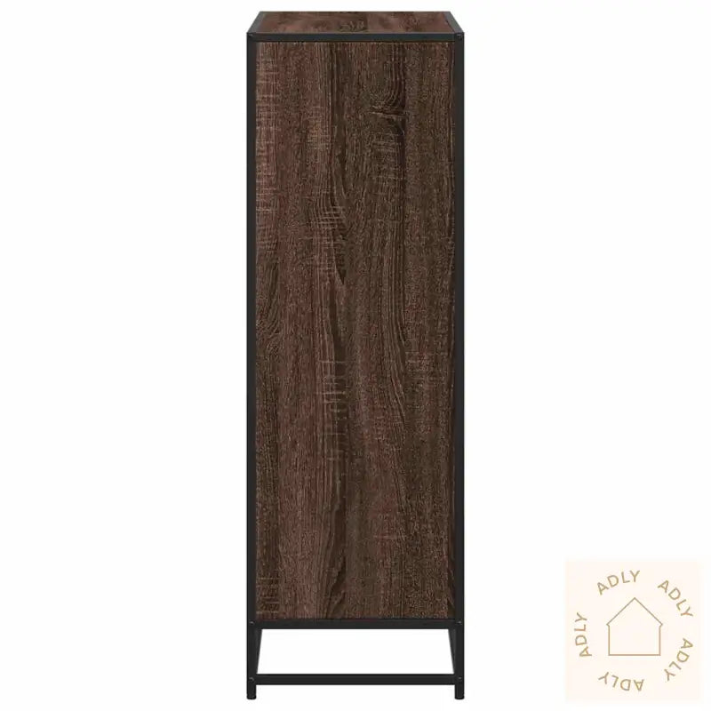 Bokhylle Brun Eik 80,5X35X107,5 Cm Konstruert Tre