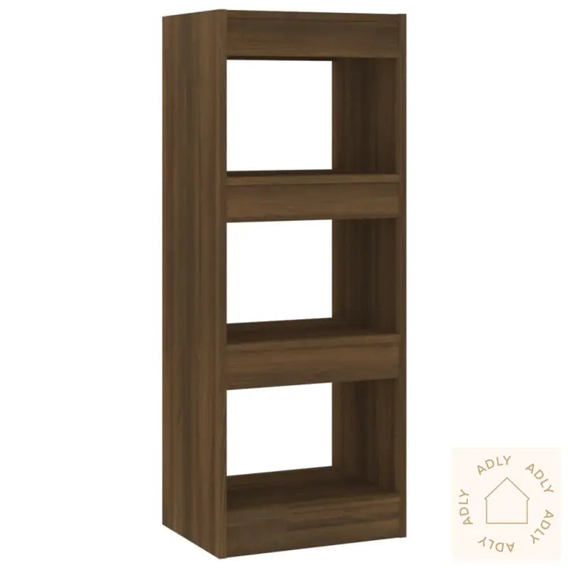 Bokhylle/Romdeler Brun Eik 40X30X103 Cm Konstruert Tre