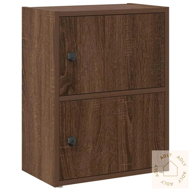 Bokhylle Brun Eik 40X24X52 Cm Konstruert Tre