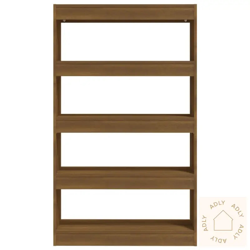 Bokhylle/Romdeler Brun Eik 80X30X135 Cm Konstruert Tre