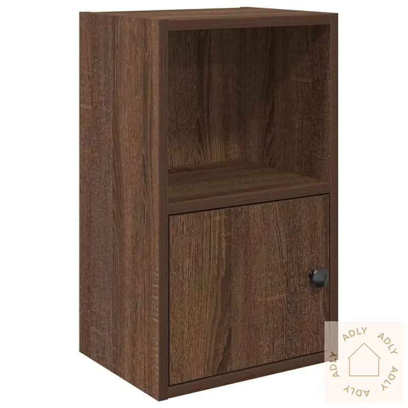 Bokhylle Brun Eik 31X24X52 Cm Konstruert Tre