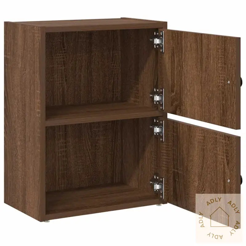 Bokhylle Brun Eik 40X24X52 Cm Konstruert Tre